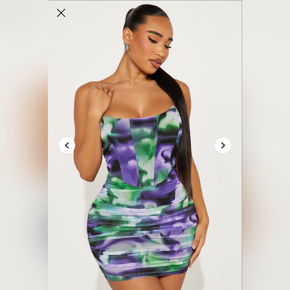 Fashion Nova Can't Be Tamed Mesh Mini Dress NWT